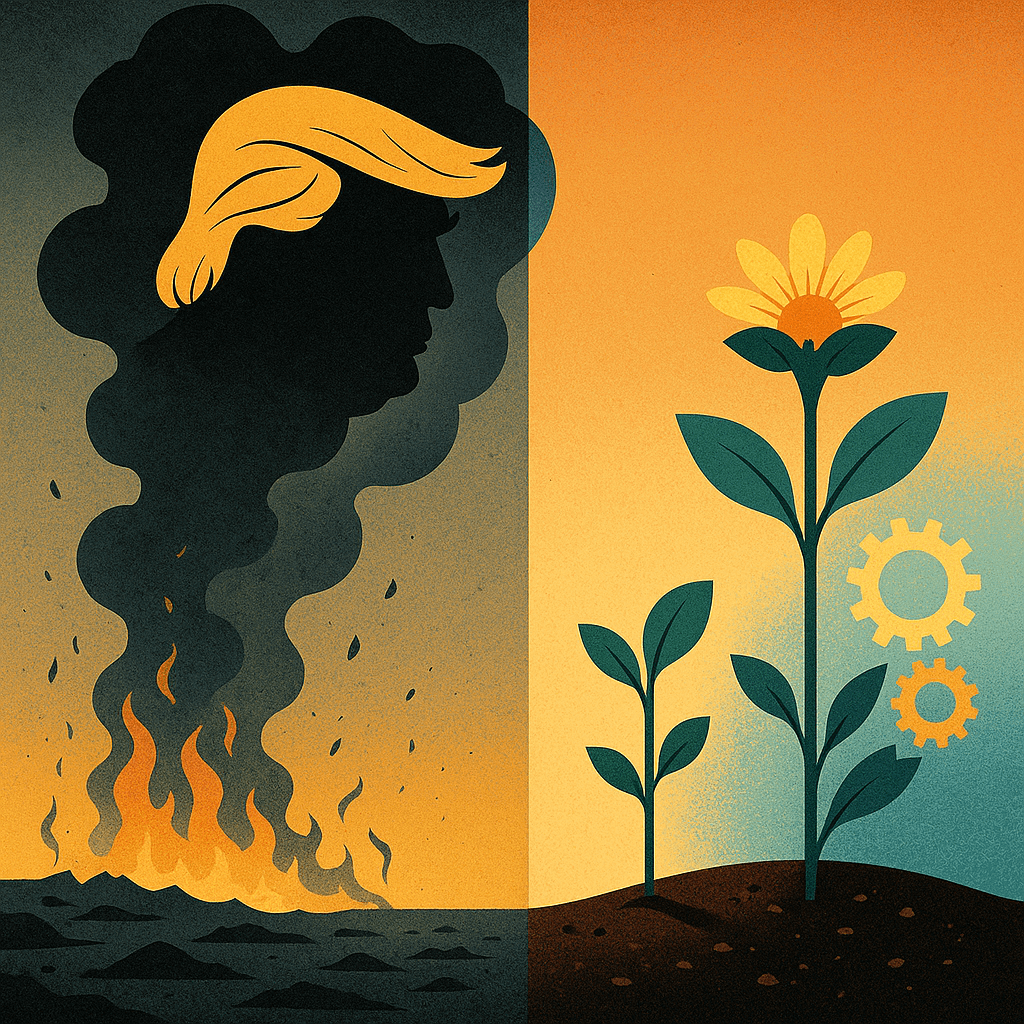 trump e fiori